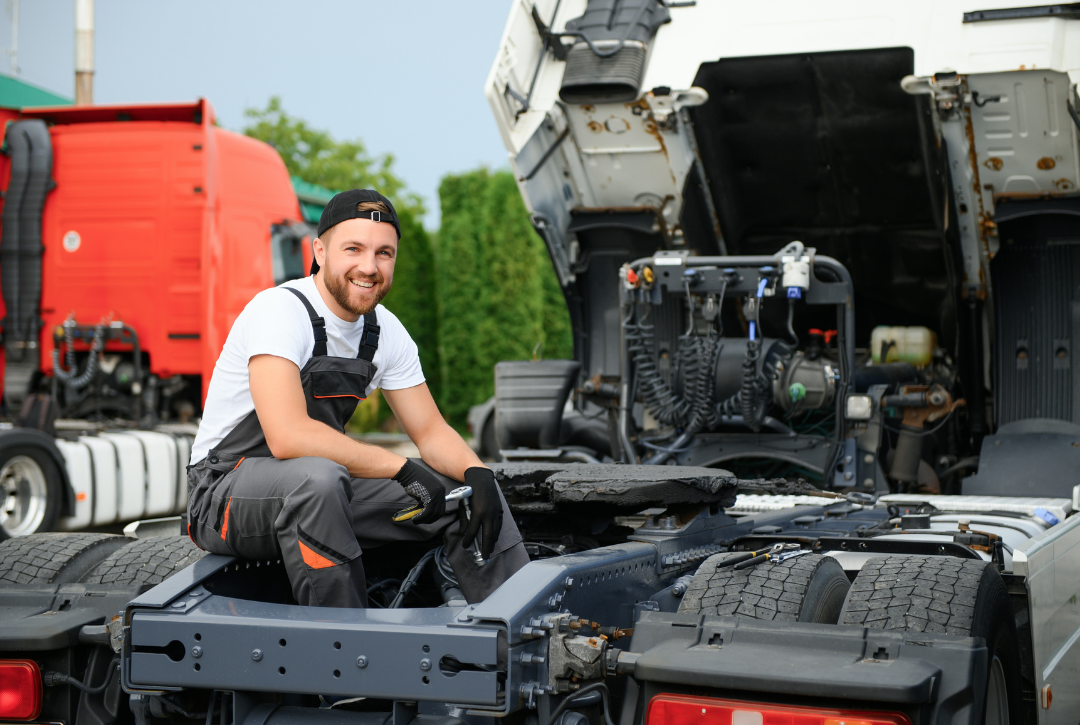 Man smiling after receiving roadside assistance